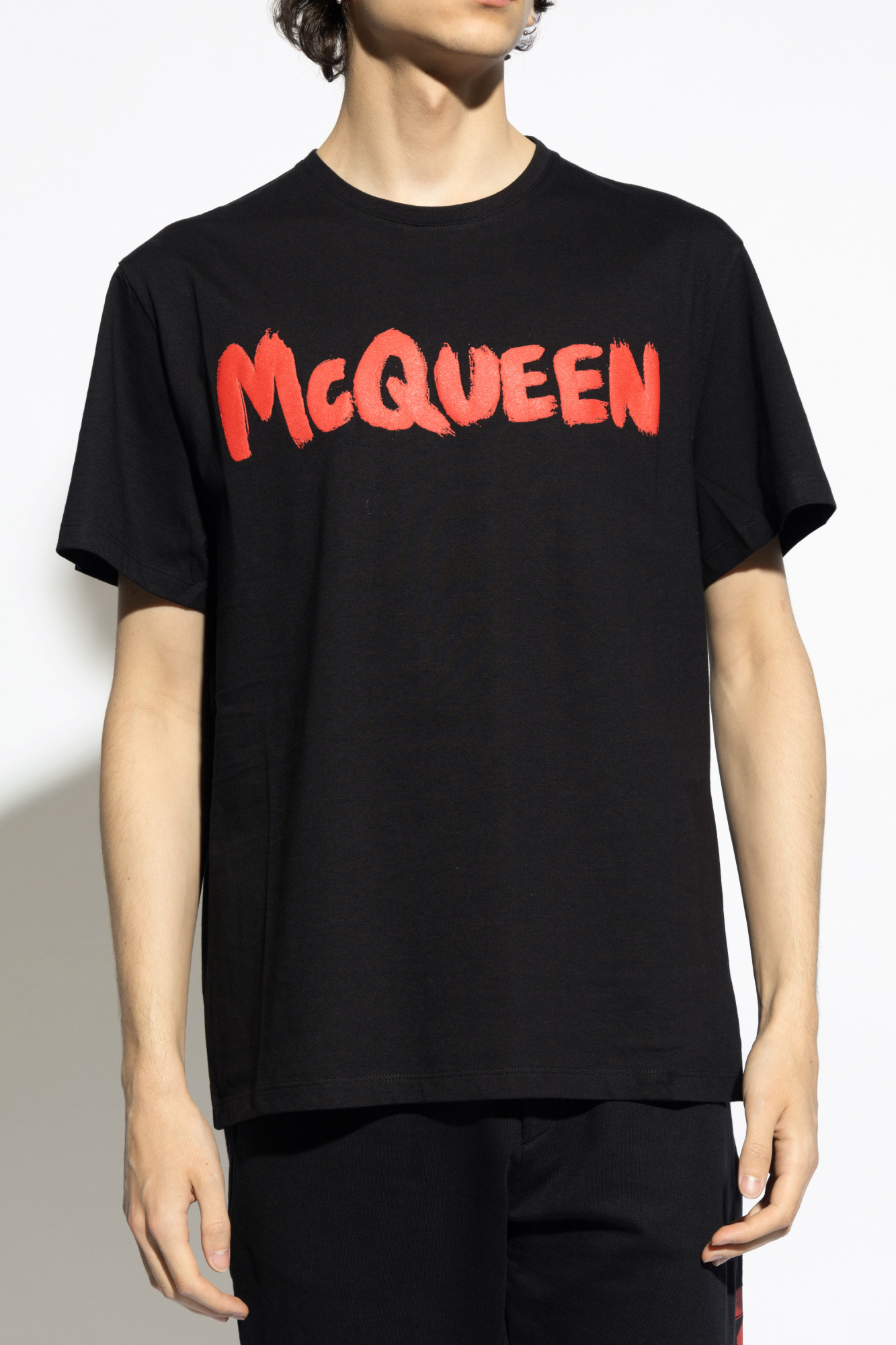 Black T-shirt with logo Alexander McQueen - Vitkac Canada
